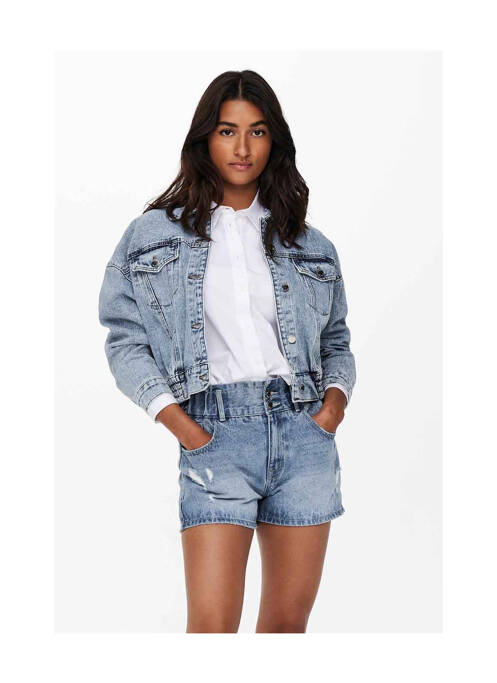 Veste casual bleu ONLY pour femme