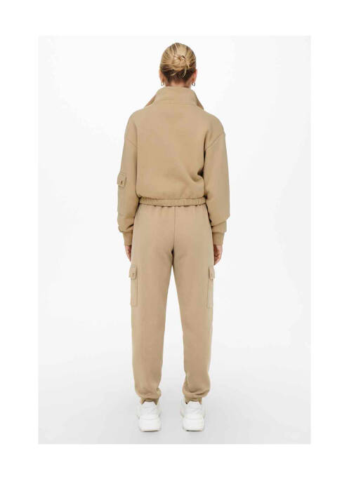 Sweat-shirt beige ONLY pour femme