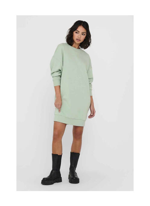 Robe courte vert ONLY pour femme