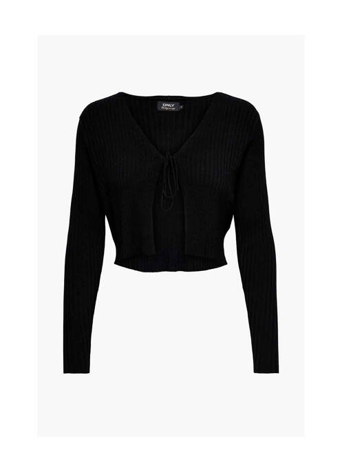 Gilet cache-cœur noir ONLY pour femme