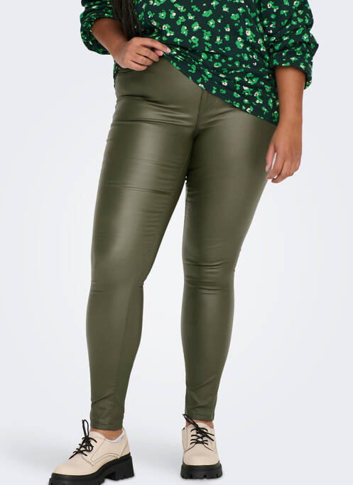 Pantalon slim vert CARMAKOMA pour femme