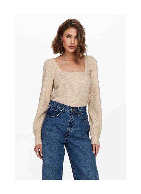 Pull beige ONLY pour femme
