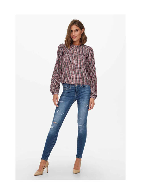 Chemisier marron ONLY pour femme