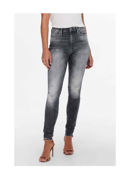 Jeans skinny gris ONLY pour femme