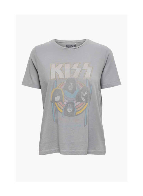 T-shirt gris ONLY pour femme