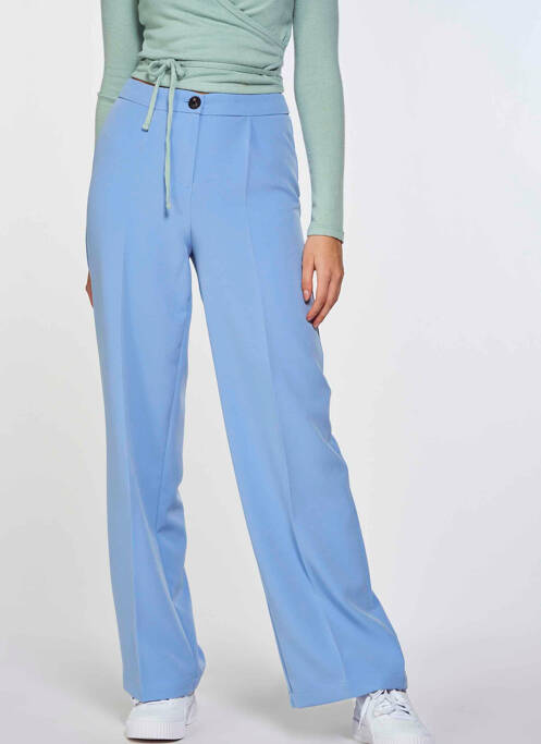 Pantalon droit bleu ONLY pour femme