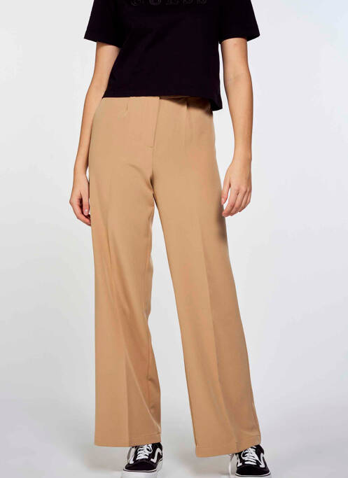 Pantalon flare marron ONLY pour femme