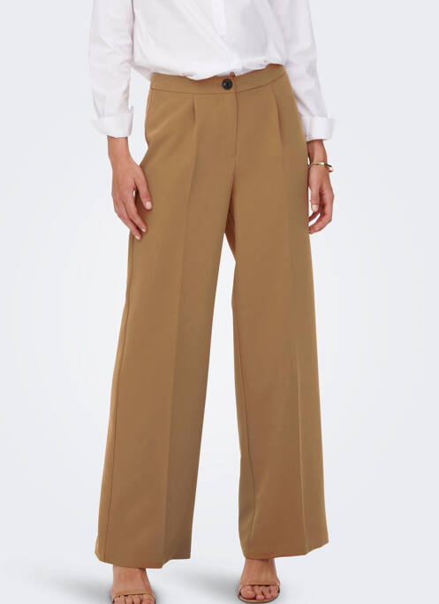 Pantalon flare marron ONLY pour femme