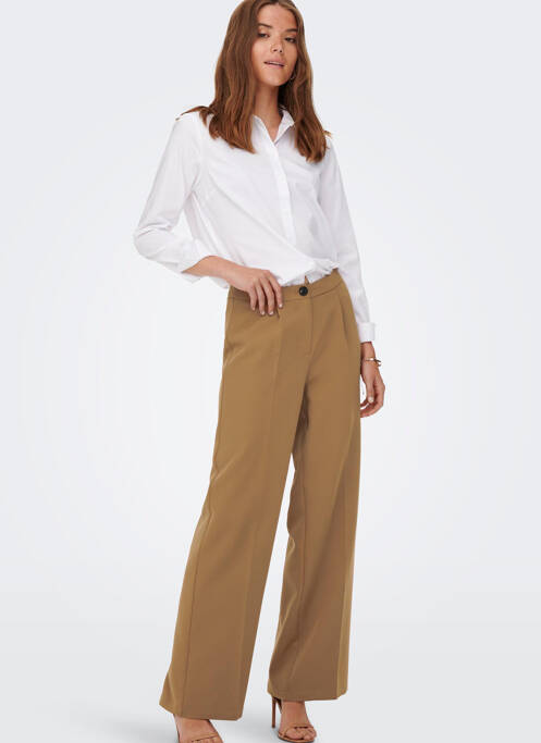 Pantalon flare marron ONLY pour femme