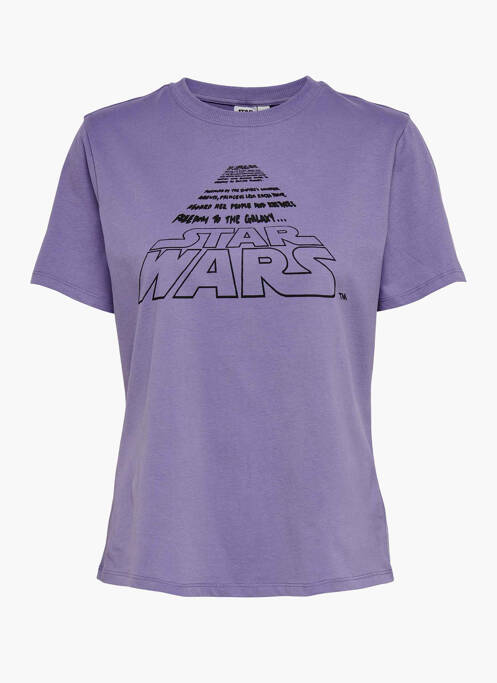 T-shirt violet JACQUELINE DE YONG pour femme