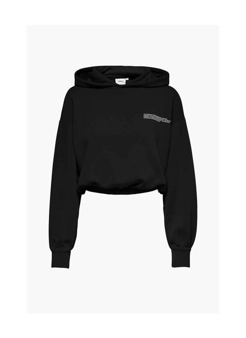 Sweat-shirt à capuche noir ONLY pour femme