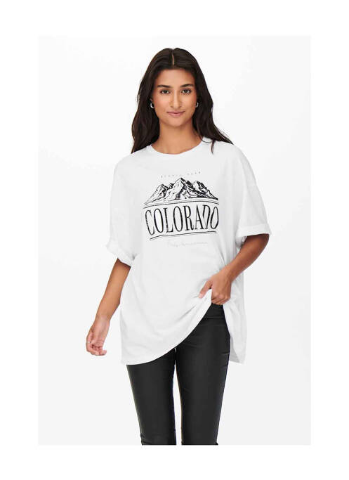 T-shirt blanc ONLY pour femme