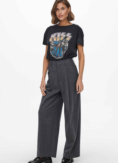 Pantalon flare gris ONLY pour femme
