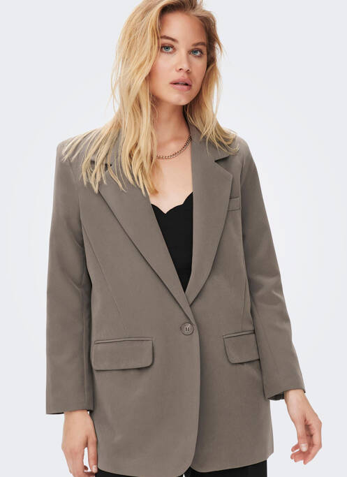 Blazer marron ONLY pour femme