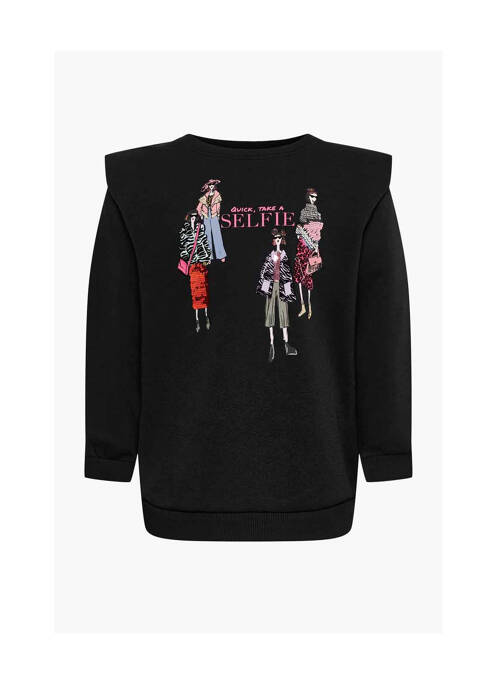 Sweat-shirt noir ONLY pour fille