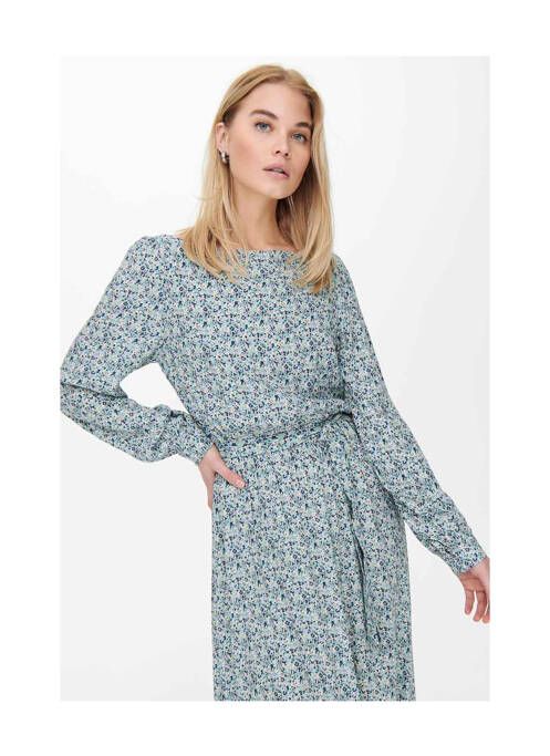Robe longue bleu ONLY pour femme