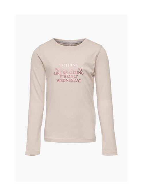 T-shirt beige ONLY pour fille