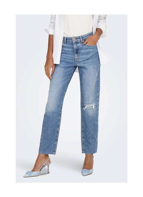 Jean coupe Mom bleu ONLY pour femme