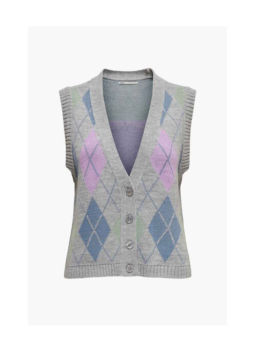 Gilet sans manche gris ONLY pour femme