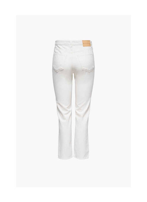 Jeans coupe droite beige ONLY pour femme