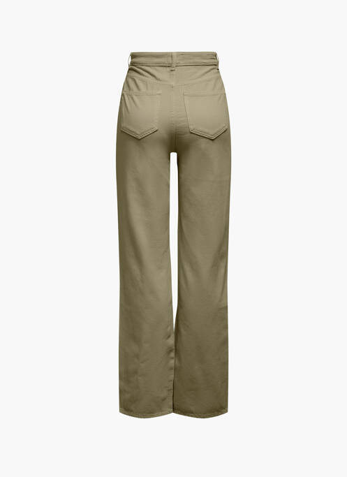 Jeans coupe droite vert ONLY femme