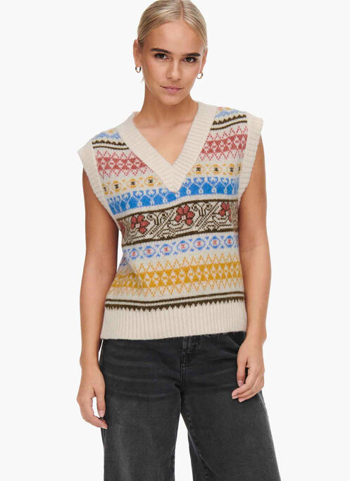 Débardeur beige ONLY pour femme