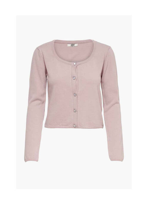Gilet manches longues rose JACQUELINE DE YONG pour femme