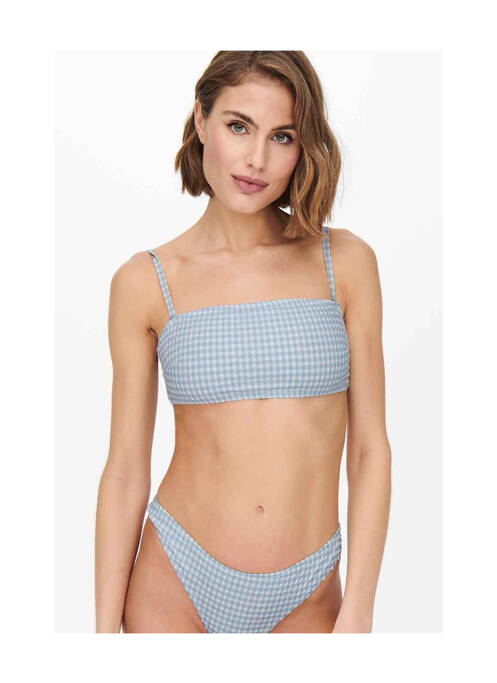 Haut de maillot de bain bleu ONLY femme