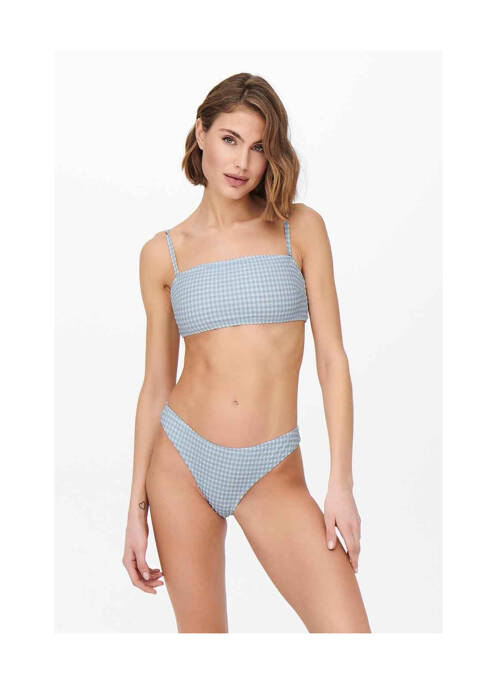 Haut de maillot de bain bleu ONLY femme