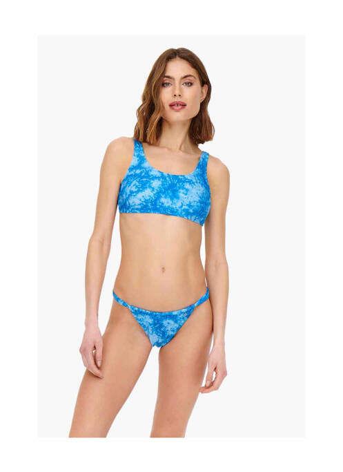 Haut de maillot de bain bleu ONLY femme
