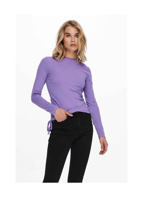 T-shirt violet ONLY pour femme
