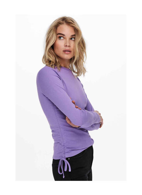 T-shirt violet ONLY pour femme