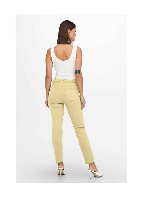 Jeans coupe slim jaune ONLY pour femme