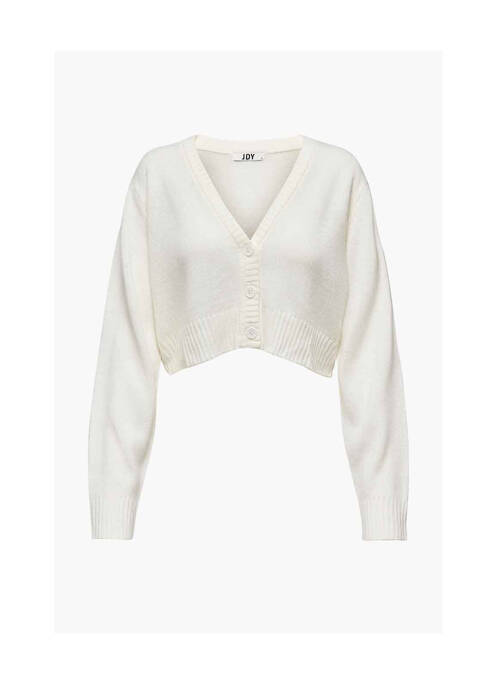 Gilet manches longues blanc JACQUELINE DE YONG pour femme