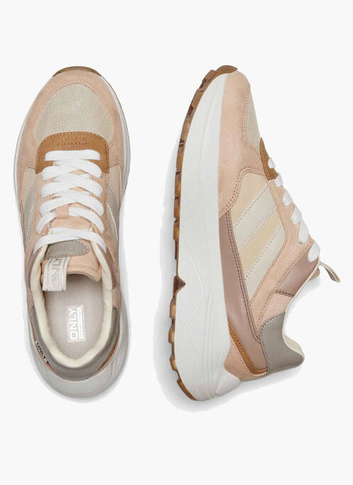 Baskets rose ONLY femme