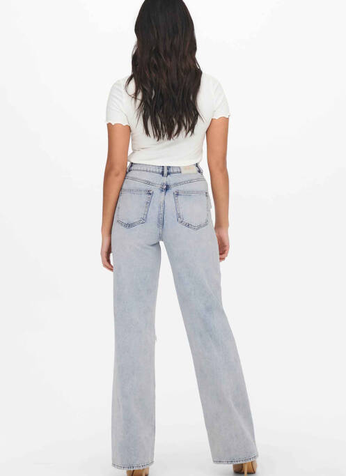 Jeans coupe large bleu ONLY pour femme