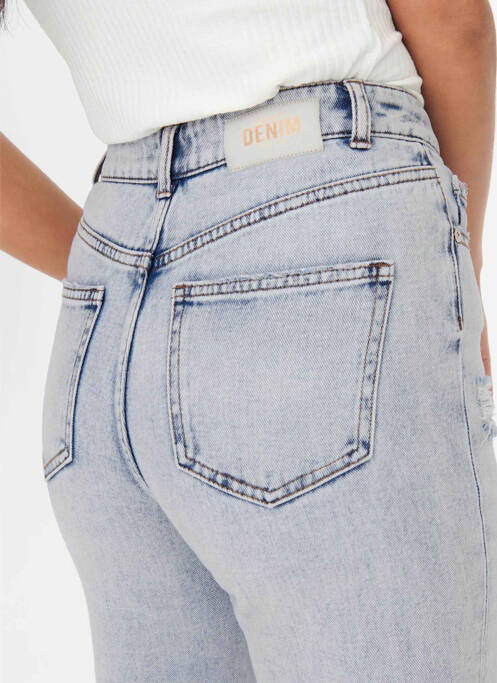 Jeans coupe large bleu ONLY pour femme