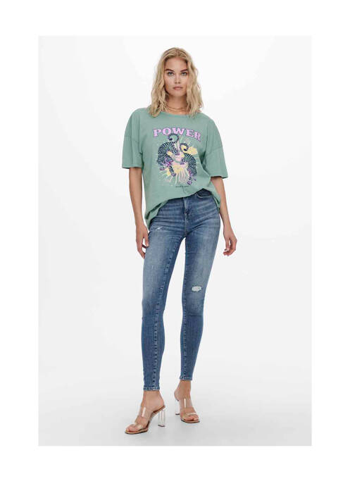 T-shirt vert ONLY pour femme