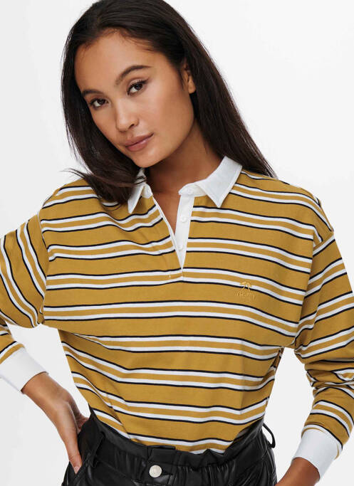 Polo jaune ONLY pour femme