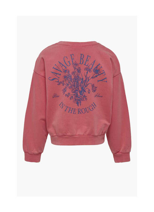 Sweat-shirt rouge ONLY pour fille