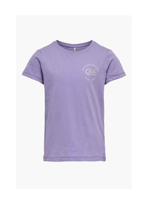T-shirt violet ONLY pour fille