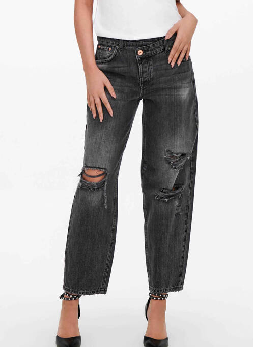 Jeans boyfriend noir ONLY pour femme
