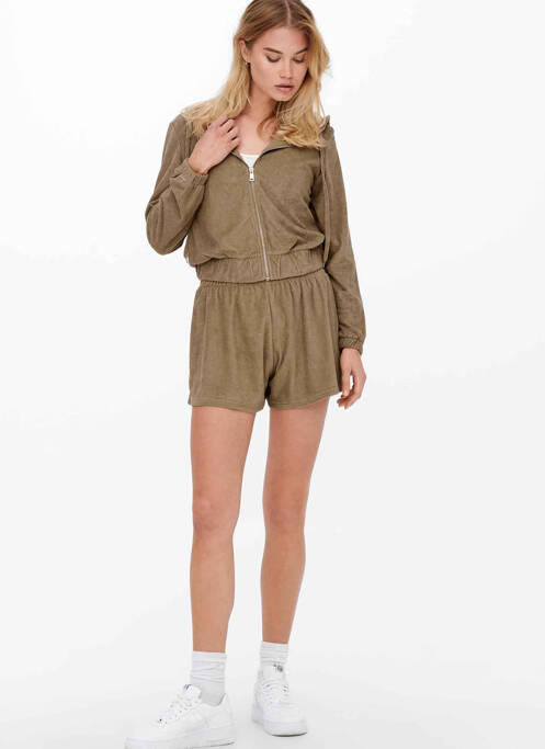 Short marron ONLY pour femme