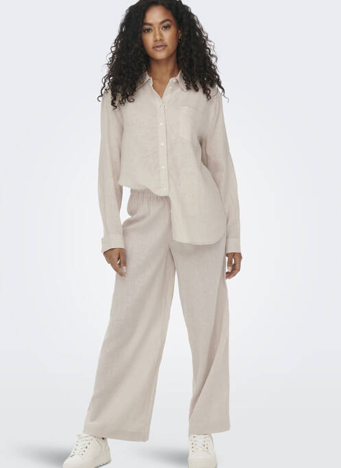 Chemisier beige ONLY pour femme