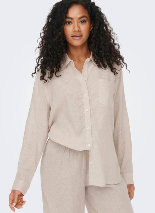 Chemisier beige ONLY pour femme