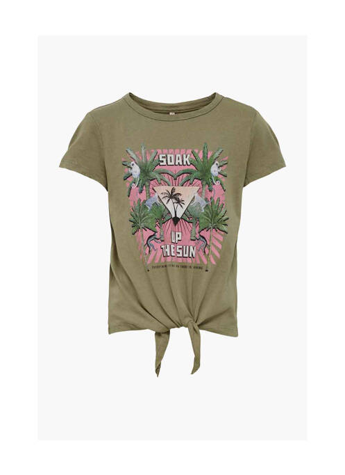 T-shirt marron ONLY pour fille