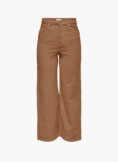 Pantalon droit marron ONLY pour femme