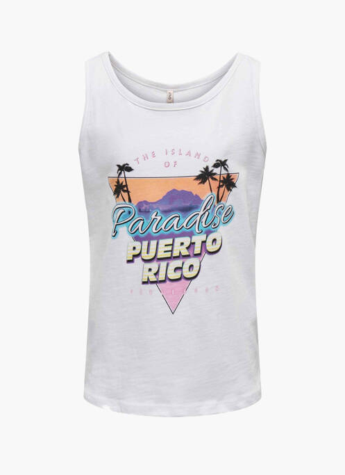 T-shirt blanc ONLY pour fille