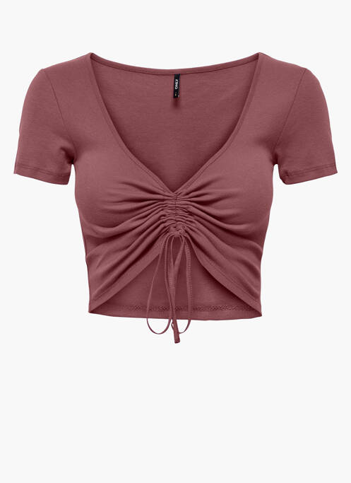 T-shirt rouge ONLY pour femme