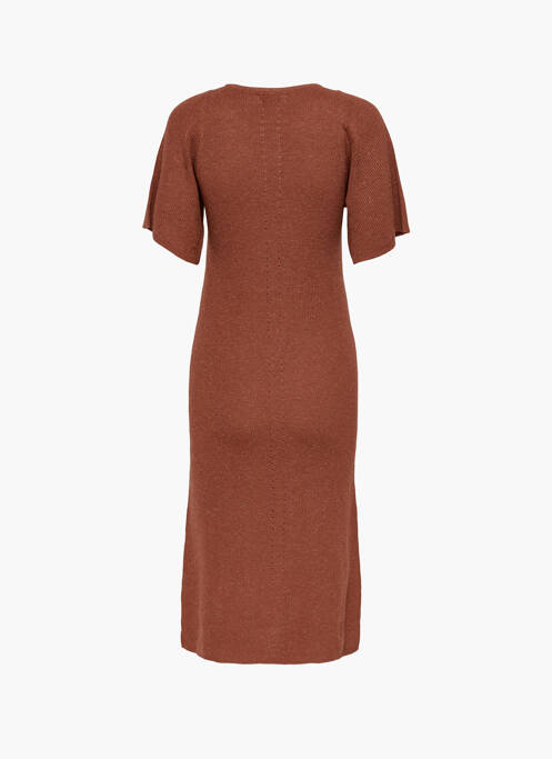 Robe mi-longue rouge JACQUELINE DE YONG femme